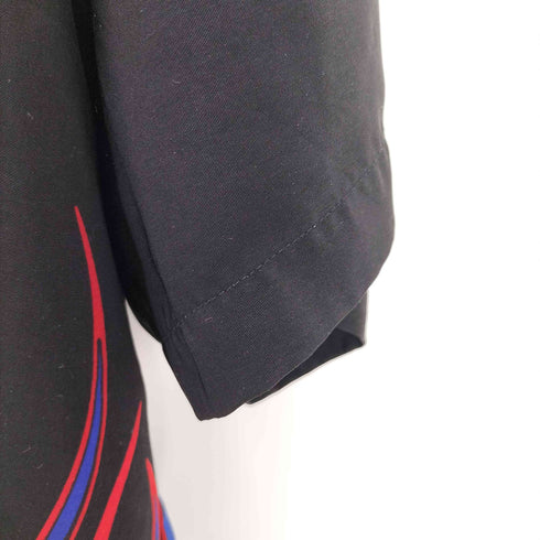 ノーバウンダリーズ no boundaries フレイムパターン 開襟半袖シャツ メンズ 3XL