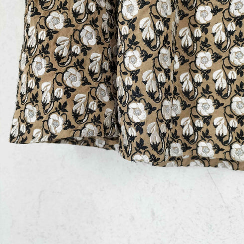 トッカ TOCCA 花柄刺繍 シルク混 チューブトップワンピース レディース JPN:2