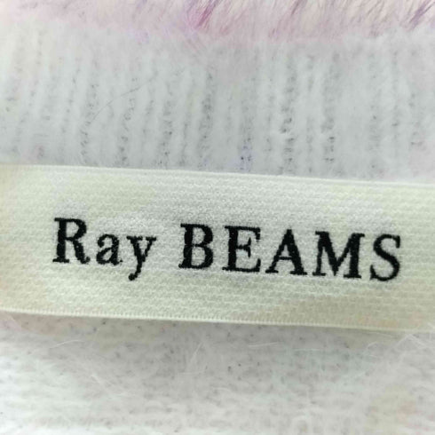 レイビームス Ray BEAMS シャギー プリント クルーネック ニット レディース FREE