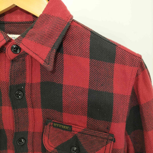 ヒステリックグラマー HYSTERIC GLAMOUR バック刺繍L/Sネルシャツ メンズ S