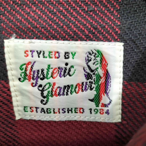 ヒステリックグラマー HYSTERIC GLAMOUR バック刺繍L/Sネルシャツ メンズ S