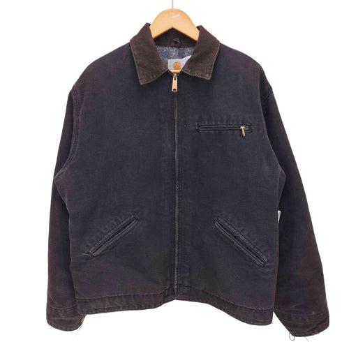 カーハート Carhartt 80-90S DETROIT JACKET 裏地ブランケット ブラック フェード 襟 コーデュロイ デトロイト ジャケット ダック地 メンズ