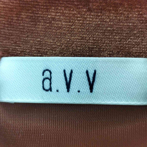 アーヴェヴェ a.v.v ロングスリーブベロアカットソー レディース JPN:M