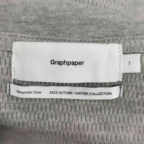 グラフペーパー Graphpaper 23AW Wool Honeycomb Mock Neck Thermal メンズ 1