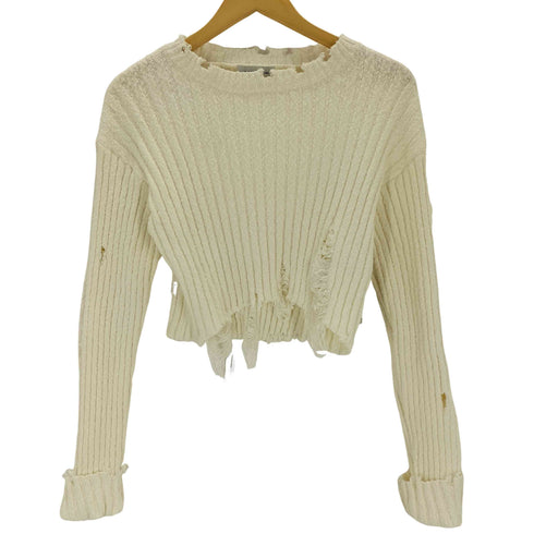 メゾンスペシャル MAISON SPECIAL Slab Distressed Effect Knitwear レディース FREE
