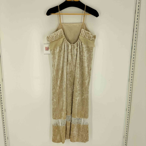レイビームス Ray BEAMS クラッシュ ベロア キャミ ワンピース レディース 1