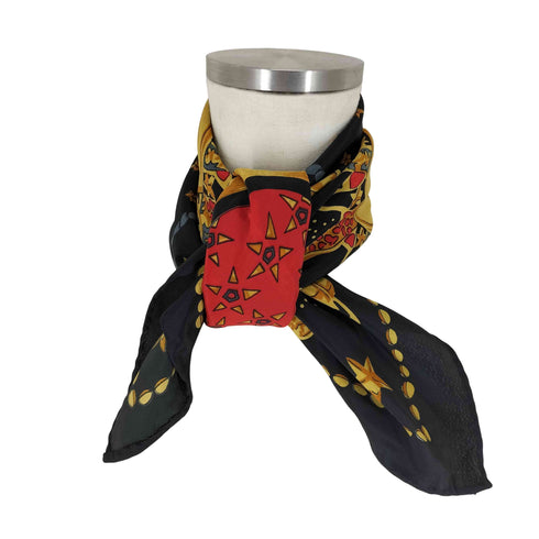 ジャンニヴェルサーチ GIANNI VERSACE 宇宙柄 スカーフ レディース ONE SIZE