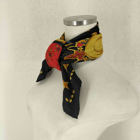 ジャンニヴェルサーチ GIANNI VERSACE 宇宙柄 スカーフ レディース ONE SIZE