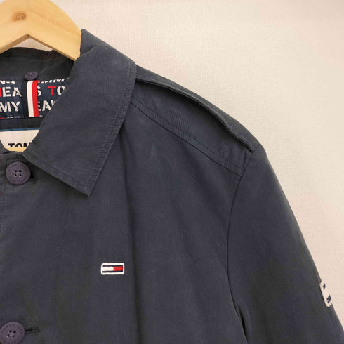 トミージーンズ tommy jeans ワンポイント刺繍 エポレット ハーフコート ジャケット メンズ import:XS