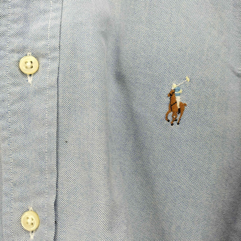 ラルフローレン RALPH LAUREN YARMOUTH ポニー刺繍 L/S ボタンダウン シャツ メンズ 16 1/2-32