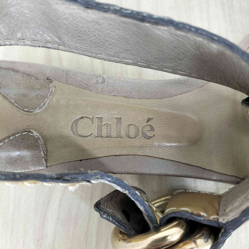 クロエ Chloe ベルトデザインヒールパンプス レディース 37