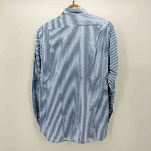 コムデギャルソンオム COMME des GARCONS HOMME AD2011 素材切替 ギャザーデザイン ストライプ L/S シャツ メンズ JPN:M