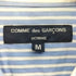コムデギャルソンオム COMME des GARCONS HOMME AD2011 素材切替 ギャザーデザイン ストライプ L/S シャツ メンズ JPN:M