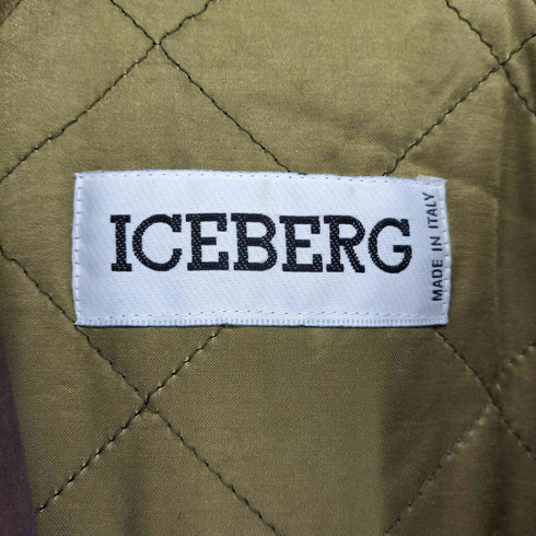 アイスバーグ ICEBERG 80~90s ラインストーン装飾 総柄フーデッドブルゾン メンズ 42