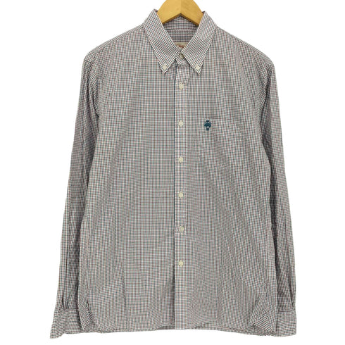ブルックスブラザーズレッドフリース BROOKS BROTHERS REDFLEECE ワンポイント ボタンダウン チェックシャツ メンズ import:M