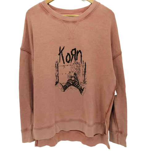 TIMETRU バンド・ヘビメタプリント LS クルーネックスウェット メンズ import:M