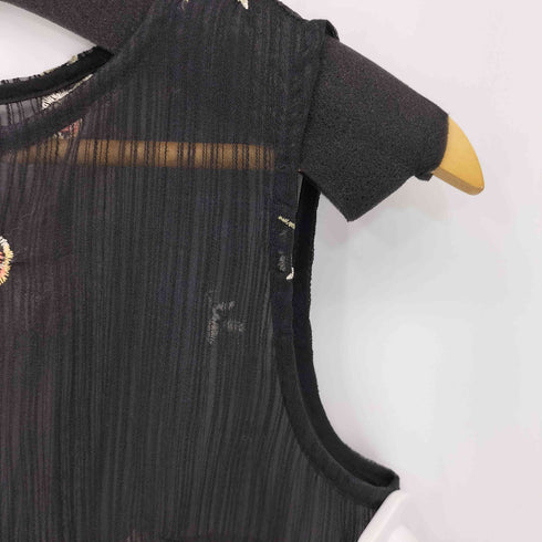 リリーブラウン Lily Brown 刺繍オーガンジーワンピース レディース JPN:1