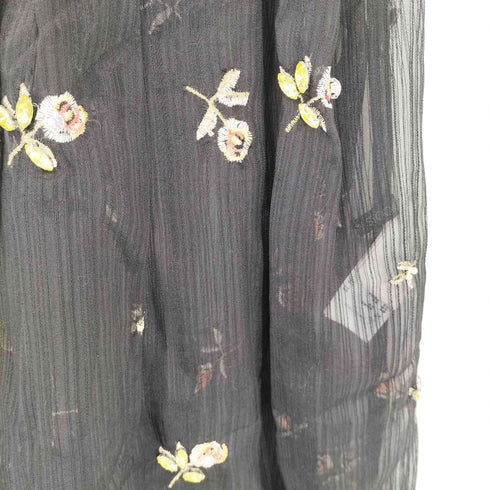 リリーブラウン Lily Brown 刺繍オーガンジーワンピース レディース JPN:1