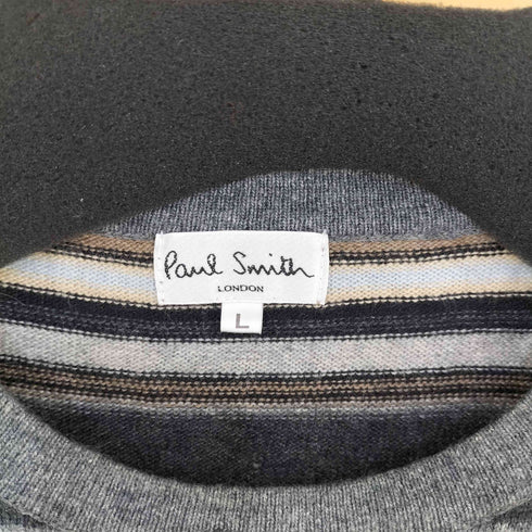 ポールスミスロンドン Paul Smith LONDON レーヨンカシミヤ混 ボーダーニットセーター メンズ JPN:L