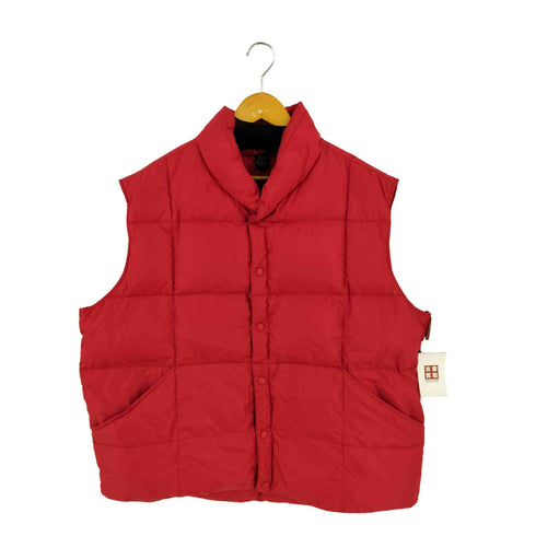 ランズエンド LANDS END 00s スナップボタン ダウンベスト メンズ XXL