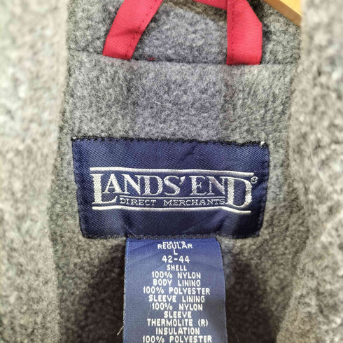 ランズエンド LANDS END 90S POLARTEC 裏フリースナイロンハーフコート メンズ L