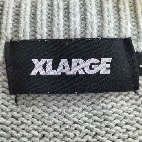 エクストララージ XLARGE COLLEGE LOGO CREWNECK KNIT カレッジロゴ クルーネック ニット メンズ JPN:L