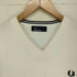 フレッドペリー FRED PERRY ワンポイント フロント刺繍 Vネックセーター メンズ S