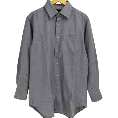 カフェソーホー CAFE SOHO CASHMERE BLEND WOOL カシミヤ混 ウールシャツ メンズ LL