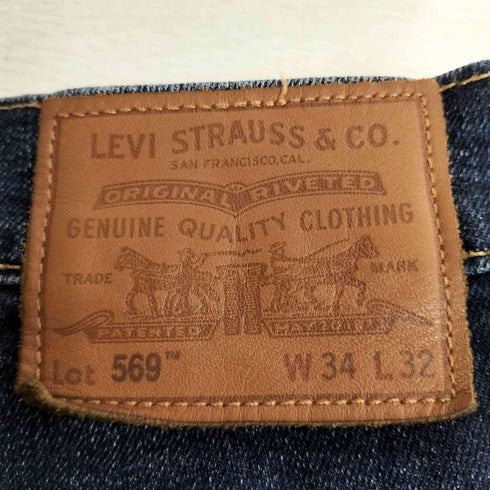 リーバイス Levis 569 PREMIUM LOOSE STRAIGHT STRETCH DENIM ビックE ルーズ ストレート ストレッチ デニムパンツ メンズ W34 L32