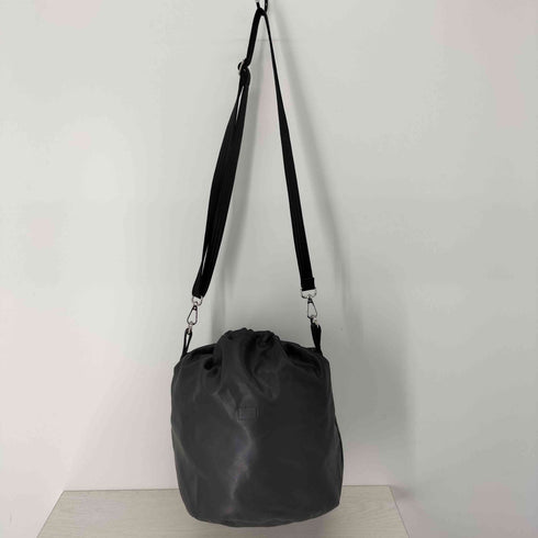 メゾンスペシャル MAISON SPECIAL Vegan Leather Effect Shoulder Drawstring Bag ヴィーガンレザーエフェクト巾着ショルダーバッグ レディース