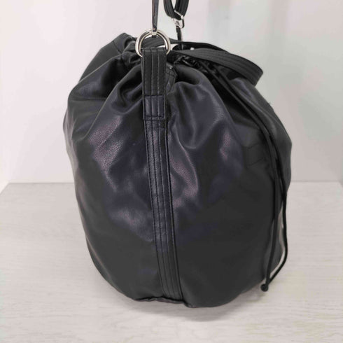 メゾンスペシャル MAISON SPECIAL Vegan Leather Effect Shoulder Drawstring Bag ヴィーガンレザーエフェクト巾着ショルダーバッグ レディース