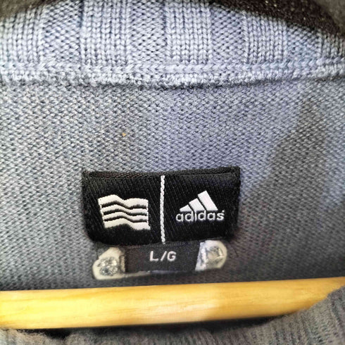 アディダスオリジナルス adidas Originals 00s ハーフジップニットセーター 万国旗タグ メンズ import:L