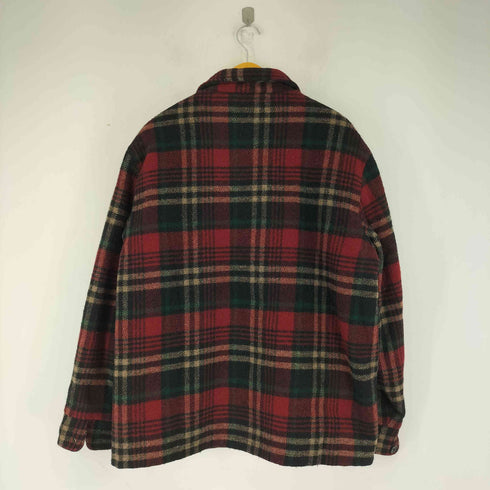 ウールリッチ WOOLRICH 90s USA製 タータンチェック ウールジップジャケット メンズ JPN:L