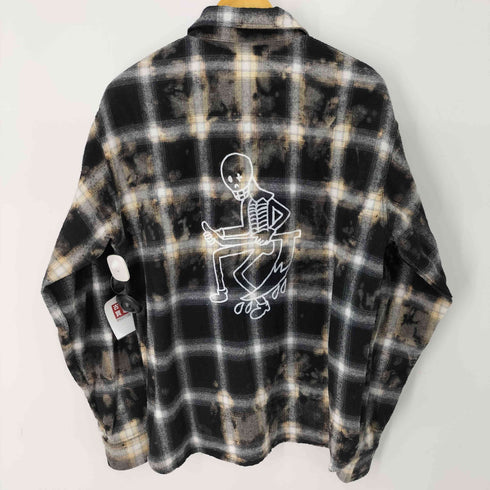 ゲルニカ guernika GRIM REAPER CHECK SHIRT パッチワークオンブレチェックシャツ メンズ import:M
