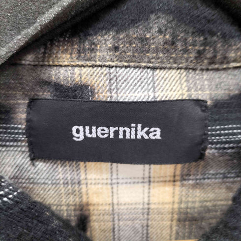 ゲルニカ guernika GRIM REAPER CHECK SHIRT パッチワークオンブレチェックシャツ メンズ import:M