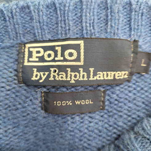 ポロバイラルフローレン Polo by RALPH LAUREN 90s ウールクルーネックニット メンズ JPN:L