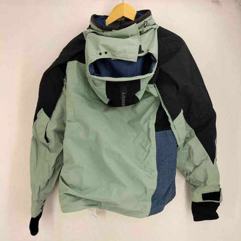 マムート MAMMUT 90s SNOW SPORT Balance Project GORE-TEX 裾ドローコード 二重ダブルジップ RECCO搭載 サムホール マウンテンジャケット フード着脱可 多機能ポケット メンズ M