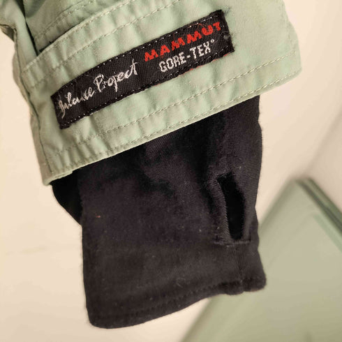マムート MAMMUT 90s SNOW SPORT Balance Project GORE-TEX 裾ドローコード 二重ダブルジップ RECCO搭載 サムホール マウンテンジャケット フード着脱可 多機能ポケット メンズ M