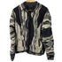 クージー COOGI 90S マルチカラー ジップアップ 3Dニットジャケット メンズ import:M