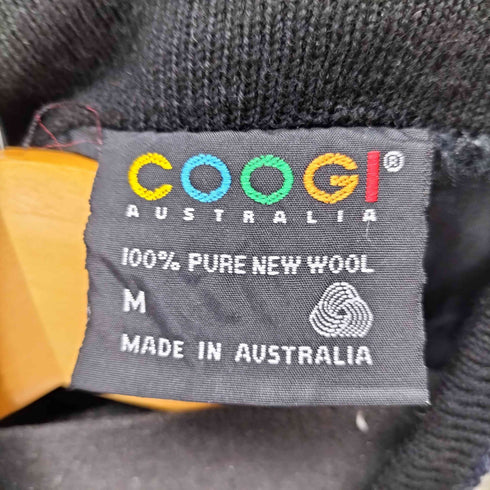 クージー COOGI 90S マルチカラー ジップアップ 3Dニットジャケット メンズ import:M