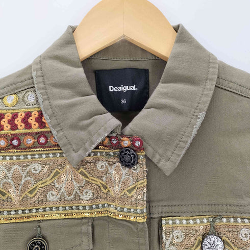 デシグアル Desigual 異素材デニムジャケット レディース JPN:36