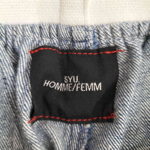 シュウオムフェム SYU. HOMME/FEMM サイドスリット イージーデニムパンツ メンズ JPN:2