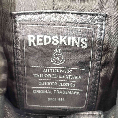 REDSKINSフーデットレザージャケット メンズ XXL