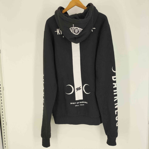 ケリークロージング KRY CLOTHING DARKNESS アーム プリント 丸カン ジップアップ パーカー ユニセックス レディース