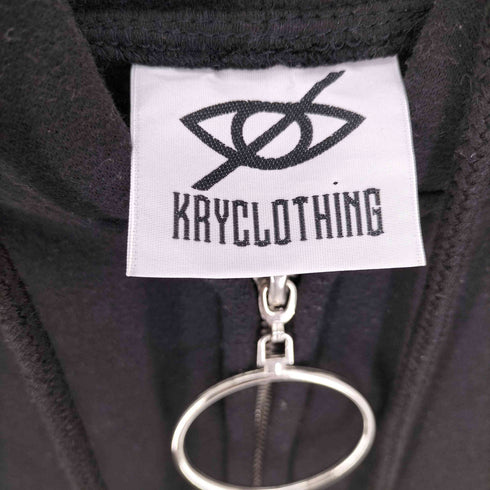 ケリークロージング KRY CLOTHING DARKNESS アーム プリント 丸カン ジップアップ パーカー ユニセックス レディース