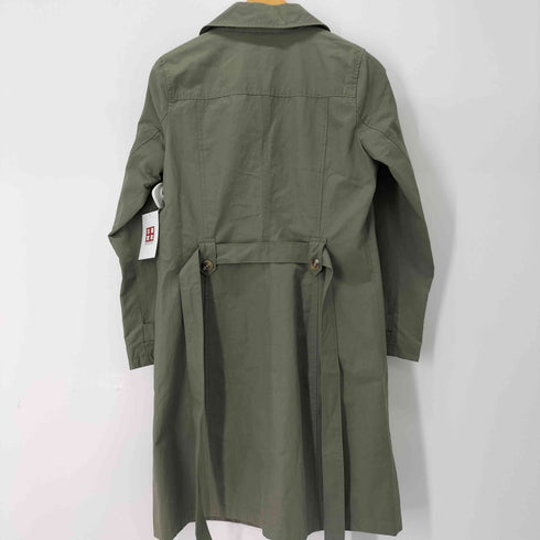 エディーバウアー Eddie Bauer コットン ナイロン ダブル ステンカラー コート レディース PS