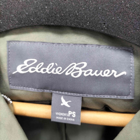 エディーバウアー Eddie Bauer コットン ナイロン ダブル ステンカラー コート レディース PS
