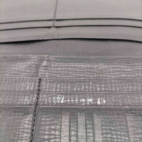 バーバリー BURBERRY ロゴ型押し 裏地ノバチェック エンボス レザー長財布 メンズ