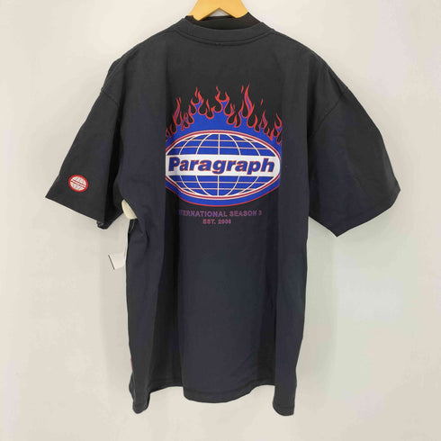 パラグラフ PARAGRAPH フレイムバックロゴ 半袖Tシャツ メンズ