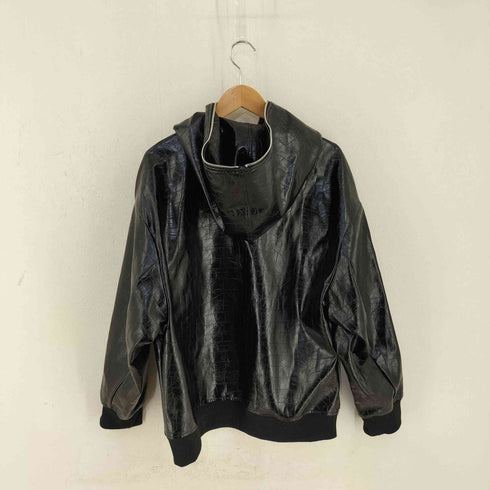 ノーアイディー NO ID. シンセティックレザーフーデッドBLZ メンズ ONE SIZE